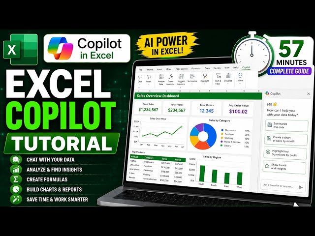 Excel Copilot Tutorial | How to Use AI in Microsoft Excel