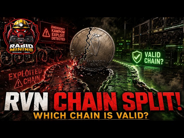 Ravencoin UNDER ATTACK! KAWPOW Exploit Triggers Emergency Rollback & Chain Split