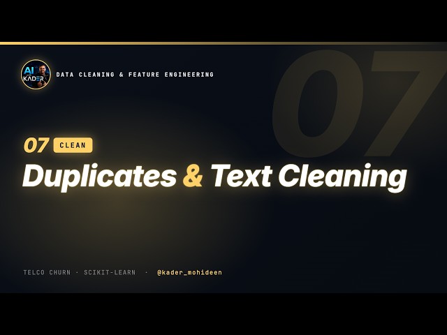 07. Duplicate Detection & Data Consistency | Data Cleaning & Feature Engineering
