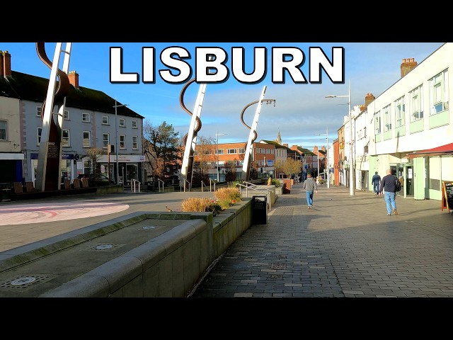 WALKING through LISBURN CITY in NORTHERN IRELAND * 4K (60fps)