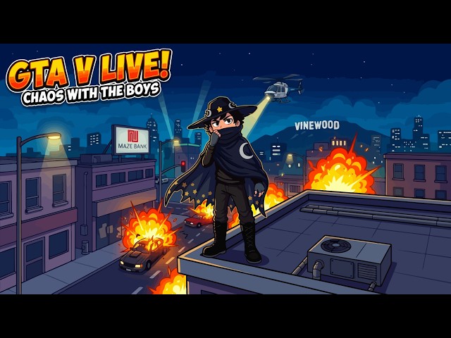 GTA 5 LIVE! Causing TOTAL CHAOS With The Boys! [Vertical]