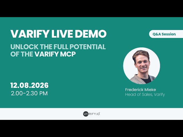 Varify MCP Webinar with Fabian Hans (Cogniteer)