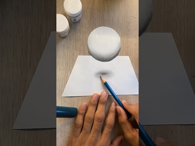 How to draw 3d circle step by step #3ddrawing #3dcircle #3dartworld #3dart