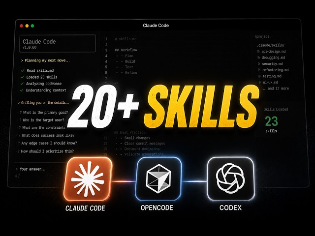 Make Your AI Coding Agent 10x Better (Matt Pocock's Skills)