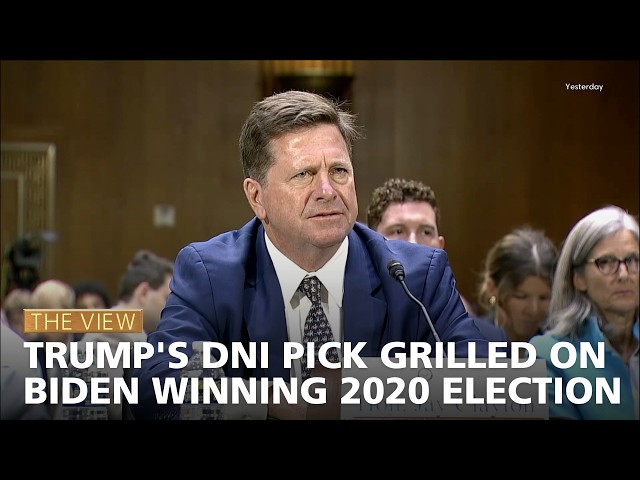 Trump's DNI Pick Grilled On Biden Winning 2020 Election | The View