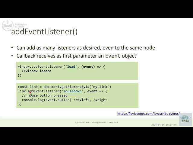 WA1-2024-L13: Exercise on Javascript in the browser
