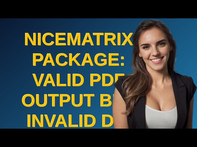 Tex: nicematrix package: valid pdf output but invalid dvi (or xdv) output
