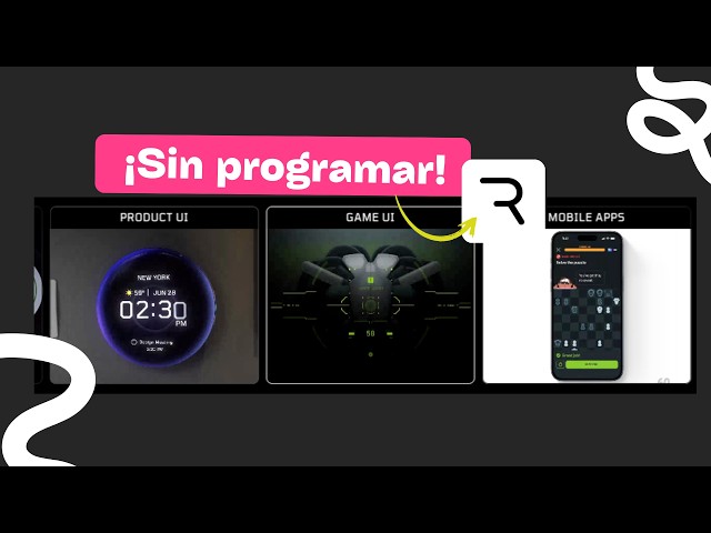 Interactive design and animations without programming and