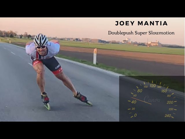 Joey Mantia Inline skating doublepush super slowmotion