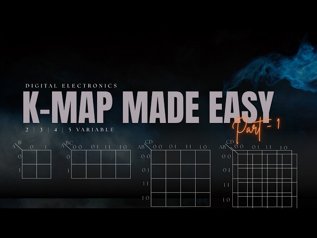 21. K-Map Explained from Basics with Steps🔥💯 | Part - 1 | 2, 3, 4 & 5 Variable | Digital Electronics