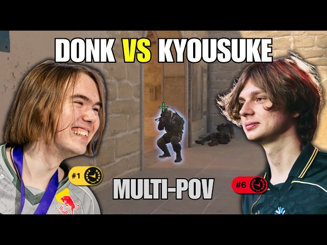 an ABSOLUTE FACEIT WAR: donk & magixx vs kyousuke & TeSeS (MULTI-POV)