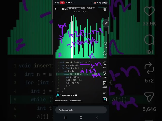 Insertion sort Time and Space Complexity  | Constants doesn't matter in Big(O)