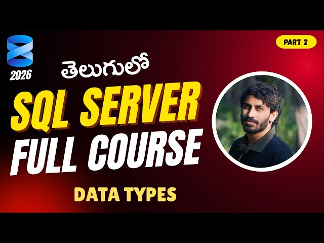 SQL Data Types | SQL Full Course in Telugu | Beginner to Advanced | Aravind Vangari