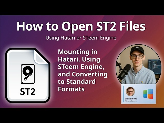 How to Open ST2 Files (Atari ST Disk Image)