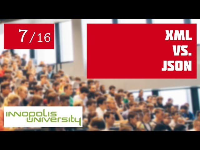SSD 7/16: XML vs JSON [software design crash course]