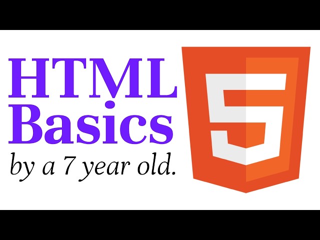 My First Video: The Basics of HTML.