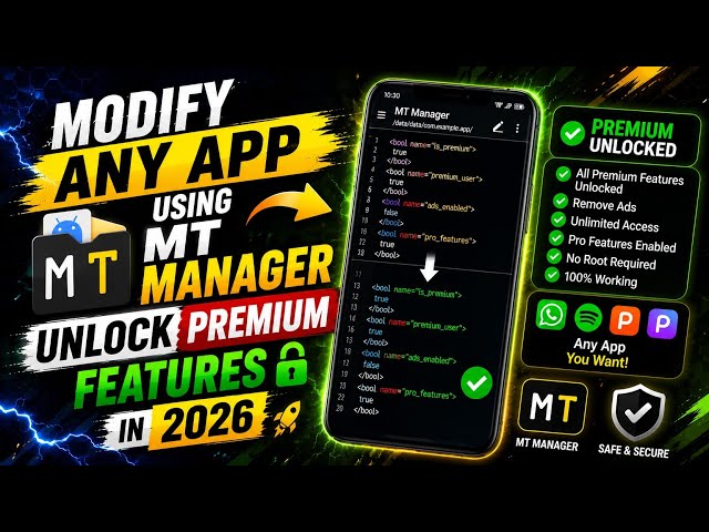 Modify Any App In Using Mt Manager Unlock Premium Features In 2026