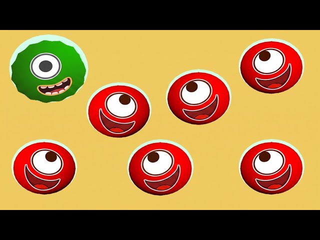 Hungry Balls Level 355 - 375 | Pro Tricks vs Funny Fails & Android / iOS Walkthrough Gameplay 