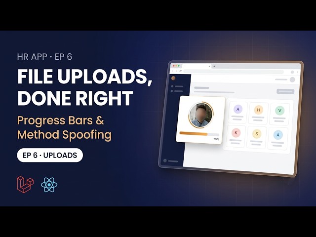 Build an HR App with Laravel 13 + React | Ep 6: Avatars, Uploads & Profiles