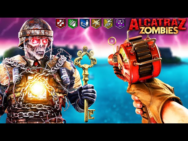 Escaping "ALCATRAZ" - BEST ZOMBIES EASTER EGG EVER!! (5 BOSS FIGHTS!!) (Call of Duty: WaW Zombies)