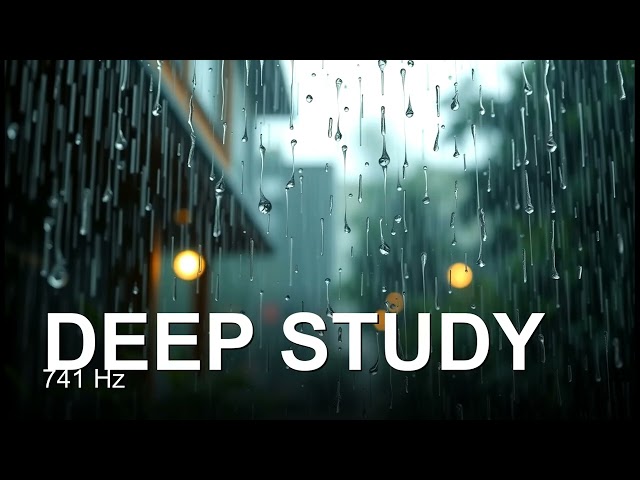 Deep Study - Rain On Window & Blue Noise - 111Hz
