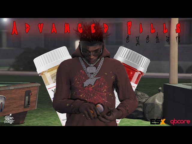 [FiveM] Advanced Pills System 💊 (ESX / Qbcore) –( Xanax, Valium, Nordazepam)