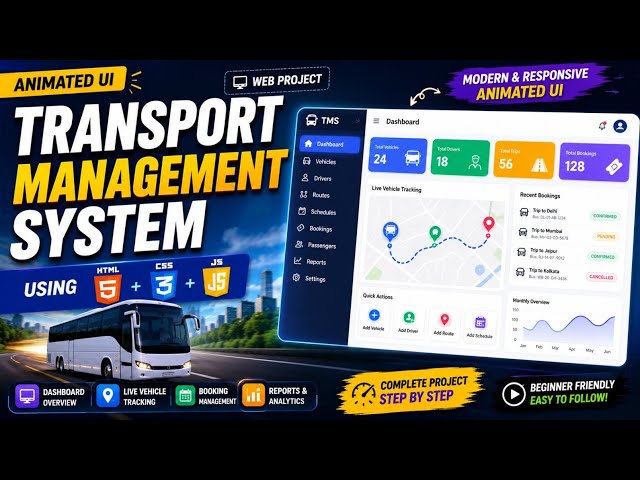 🚌 Transport Management System Using MERN Stack | Full Stack Development Project