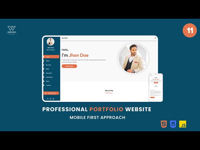 Devfolio Portfolio Website | Experience Design (Part 11) | HTML CSS JavaScript