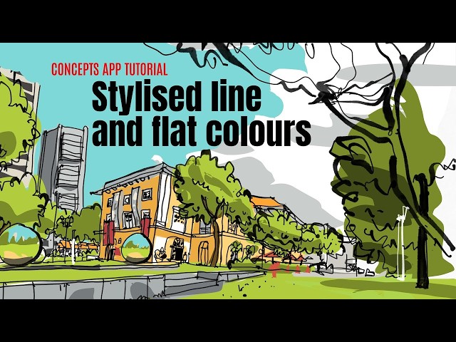 Fast & loose museum sketch with Concepts app (tutorial)