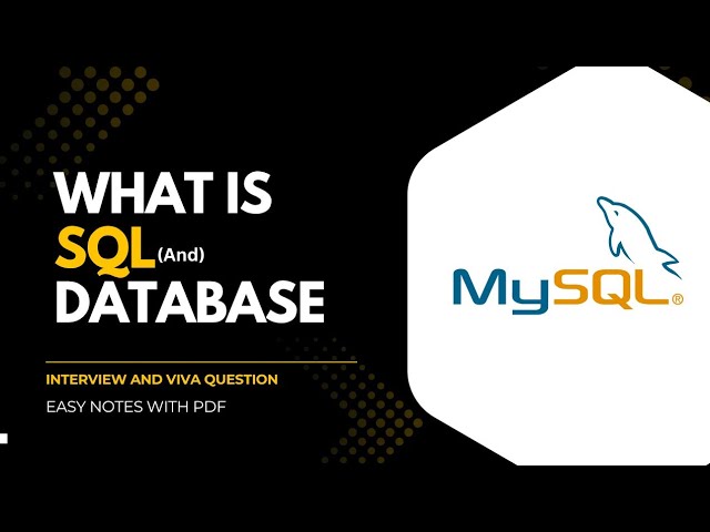 What is SQL? | SQL Kya Hai Explained in Hindi #SQL