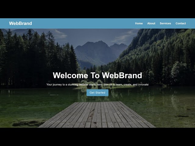 How to Create a Website Landing Page with HTML and CSS | Website Design HTML CSS
