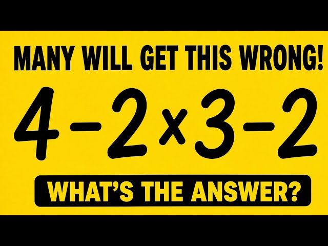 11 out of 100 students got this right!✅️ Are you among the 11?/PEMDAS Rules 