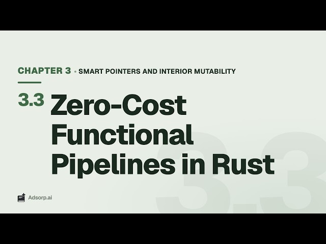 3.3 Zero-Cost Functional Pipelines in Rust | Smart Pointers and Interior Mutability