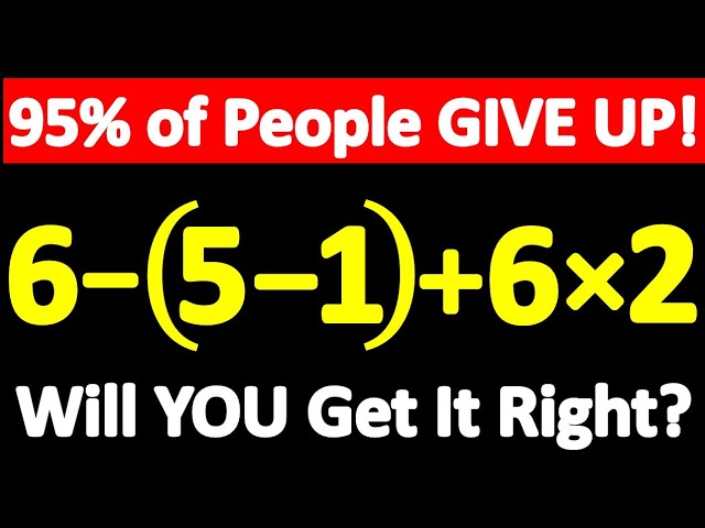 This Math Problem Will Trick You No Matter How Hard You Think! 🔥