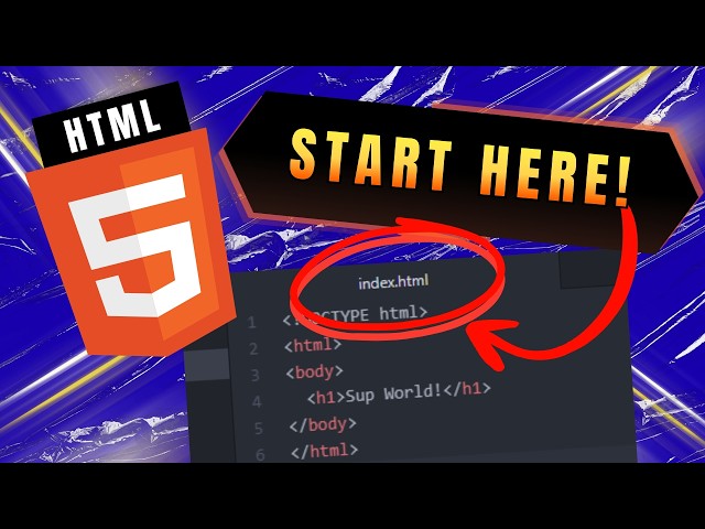 How to Start an HTML Website for Beginners | Creating index.html