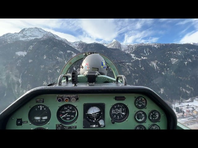 Pilatus PC-7 Smooth Roll Over Swiss Alps | Amazing Cockpit View