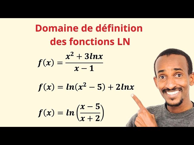 LN function: domain of definition
