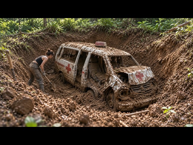Following a Snake, We Found and Unearthed a Buried Ambulance—Then Restored the Impossible!