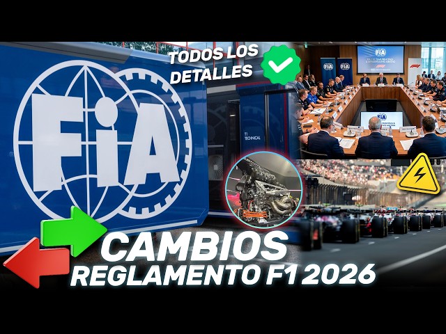 ¡¡BOMBAZO!! La FIA CAMBIA el REGLAMENTO F1 2026 ¡TODOS los DETALLES!