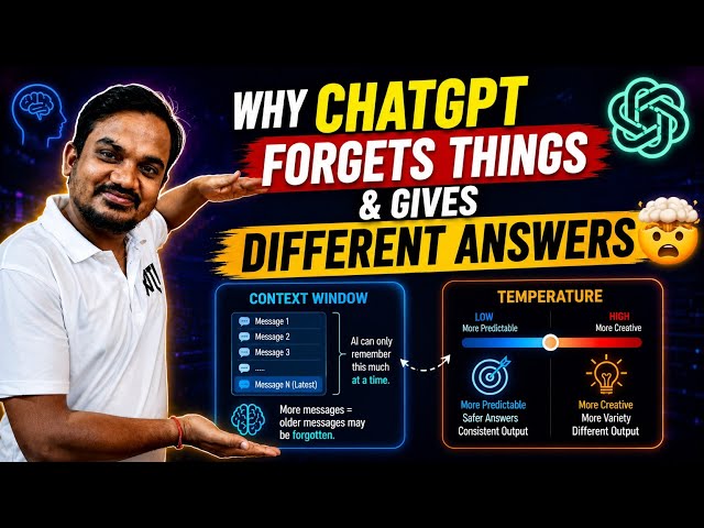 ChatGPT Memory Explained | Context Window & Temperature