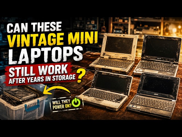 Can These Vintage Mini Laptops Still Work After Years in Storage?