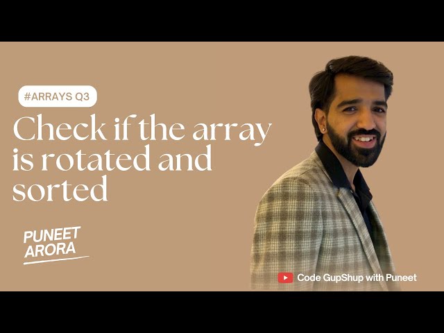 🚀 Check if Array is Sorted and Rotated | JavaScript | Interview Preparation Series