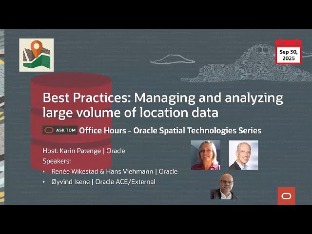 Best Practices: Managing and analyzing large volume of location data