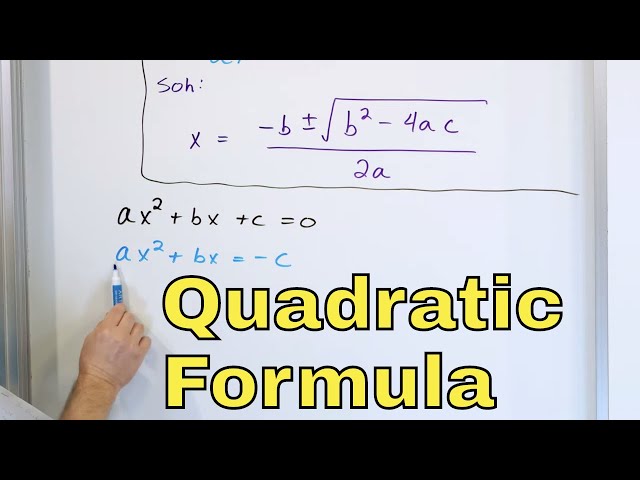 09 - The Quadratic Formula Explained, Part 1 (Practice Problems & Solutions)