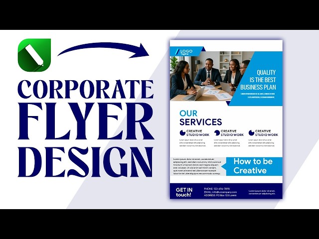 How to Design a Professional Corporate Poster in CorelDRAW | Step-by-Step Tutorial