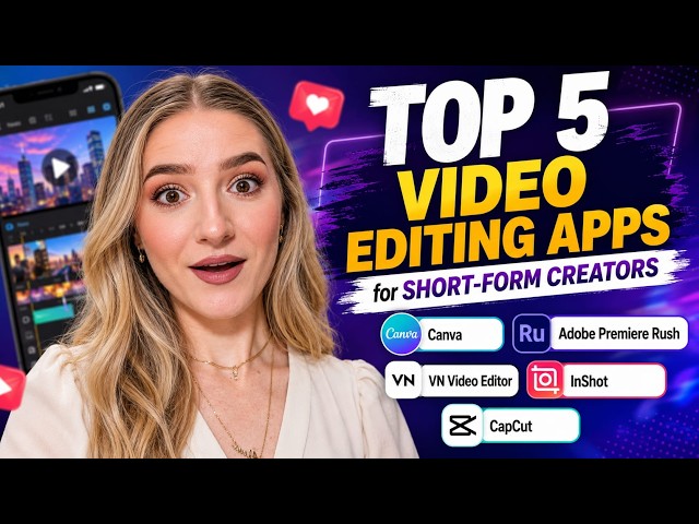 Top 5 Video Editing Apps for short-form Creators