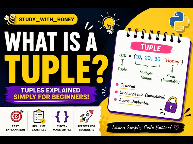 What is a Tuple? | Python Tuples Explained Simply for Beginners