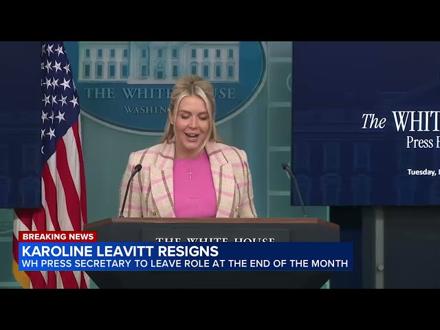 WH Press Secretary Karoline Leavitt to leave role