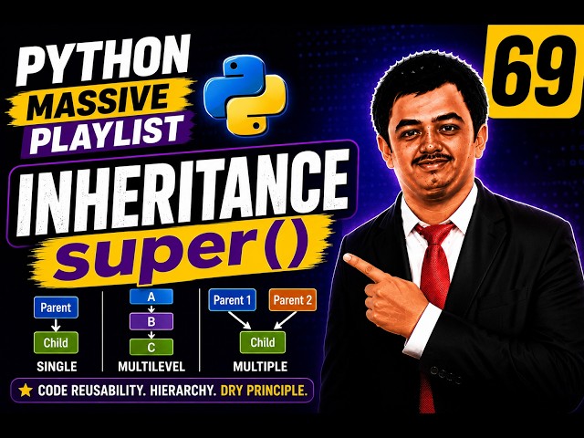 Python Video 69🐍 Inheritance in Python Explained 🚀 |  Python Series #69