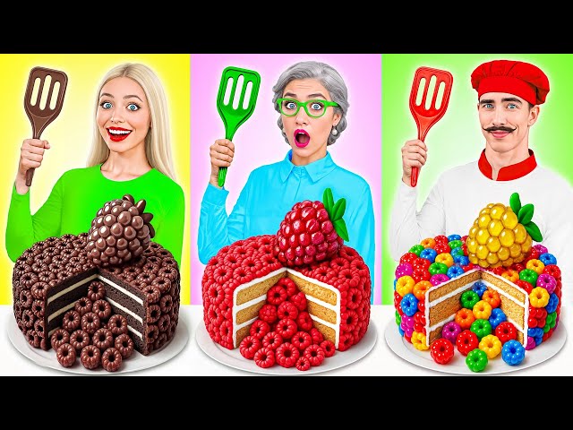 Desafío De Comida Chocolate Yo vs Abuela | Batalla Épica de Comida por Multi DO Challenge